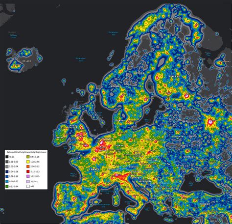 light pollution map 2017